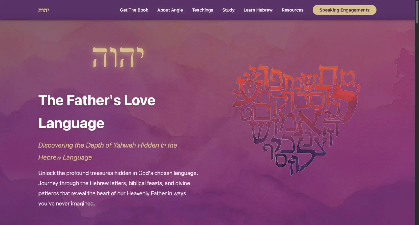 The Father’s Love Language website artwork